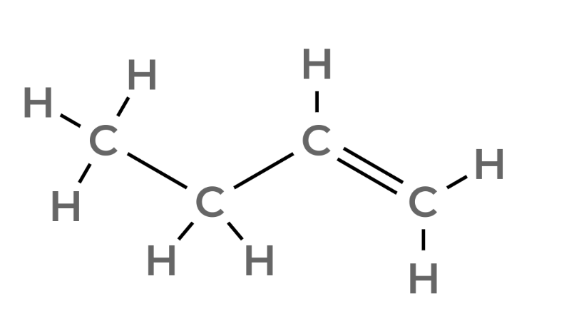 Butene stick diagram