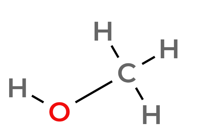Methanol stick diagram