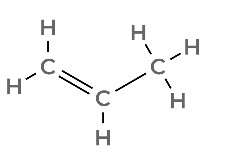 Propene stick diagram